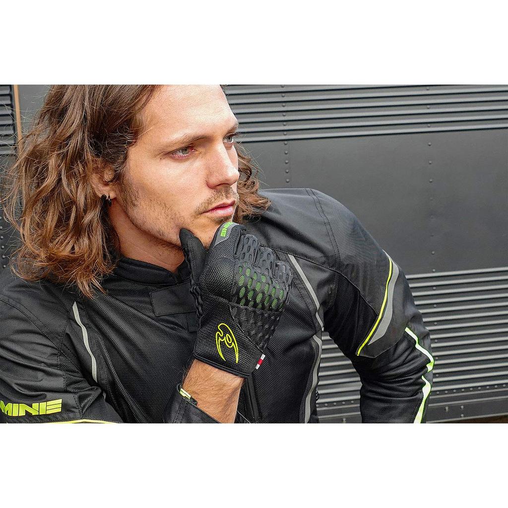 KOMINE Motorcycle Protective Cooling Mesh Size M Mesh for and Autumn Gloves, Black/Red, (GK-243 12977), Material, Spring, Summer,