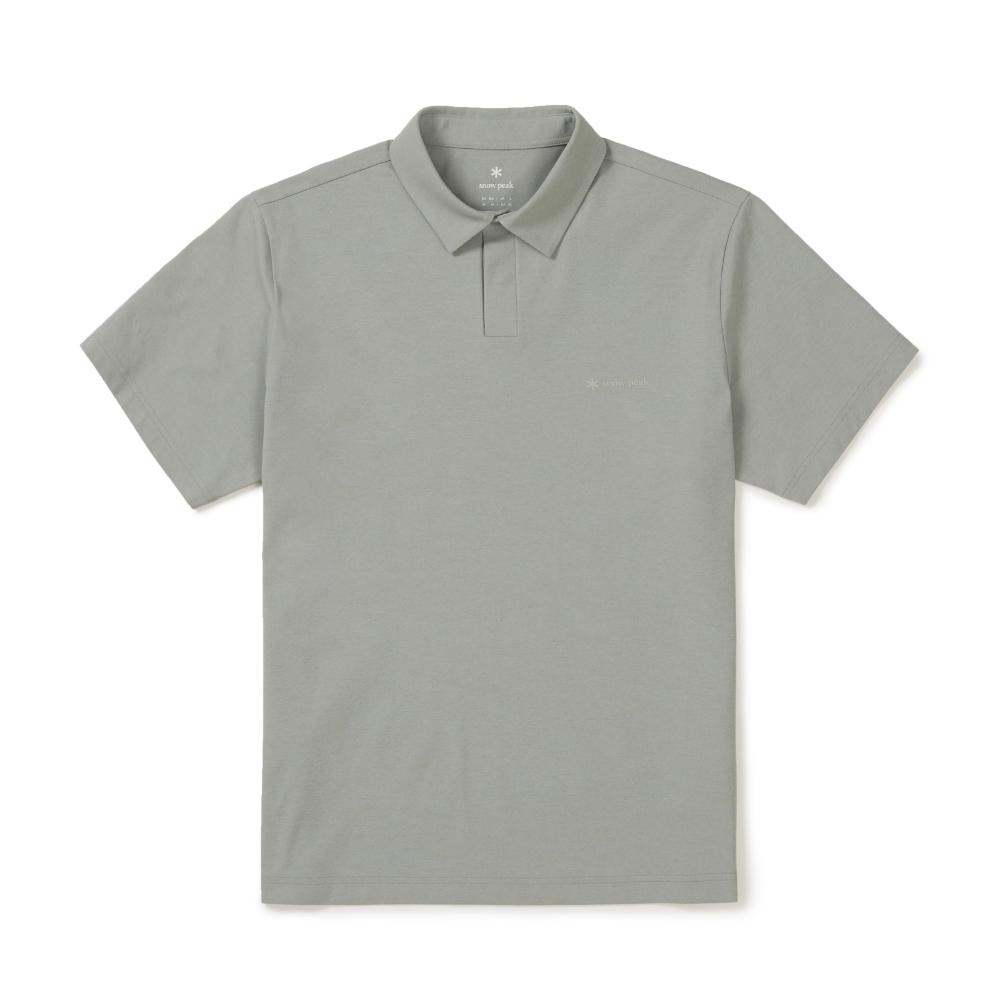 [Snowpeak] Quick Dry Short Sleeve Polo T-shirt Smog Khaki (S26MMTPS14)