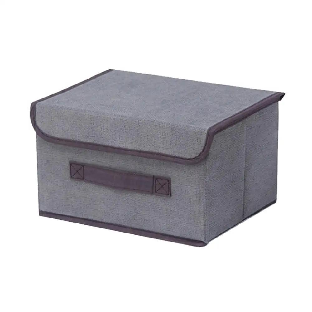 Fold Non-woven Fabric Storage Box Home Supplies Clothing And 261916 Sock Kid Underwear Toy Cosmetics Organizer Storage J5B9 серый 738₽