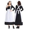 Halloween Maid Costume Set Includes French Maid Apron Maid Dress and Headscarf Set for Women, Kitchen Cooking Apron