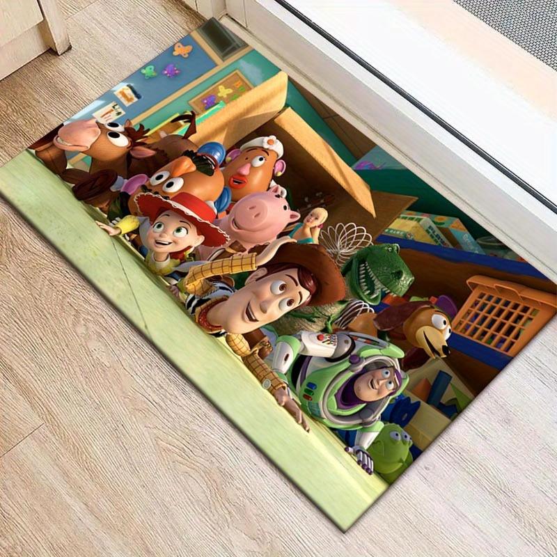 

1pc Toy Story Pattern Area Rug Soft Flannel Floor Mat for Living Room,Office,Bedroom and Carpet,Sofa Coffee Table Floor Mat 60cm by 90cm