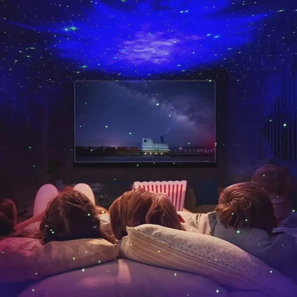 Galaxy Shuttle Astronaut Starry Night Light LED Lamp with Laser Projection