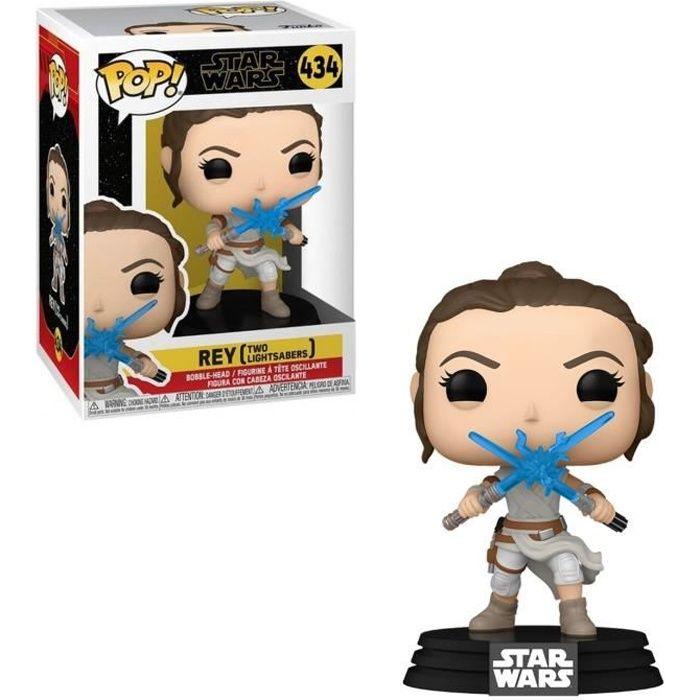 Figurine Funko Pop! Star Wars : Épisode 9 - Rey Double Sabre
