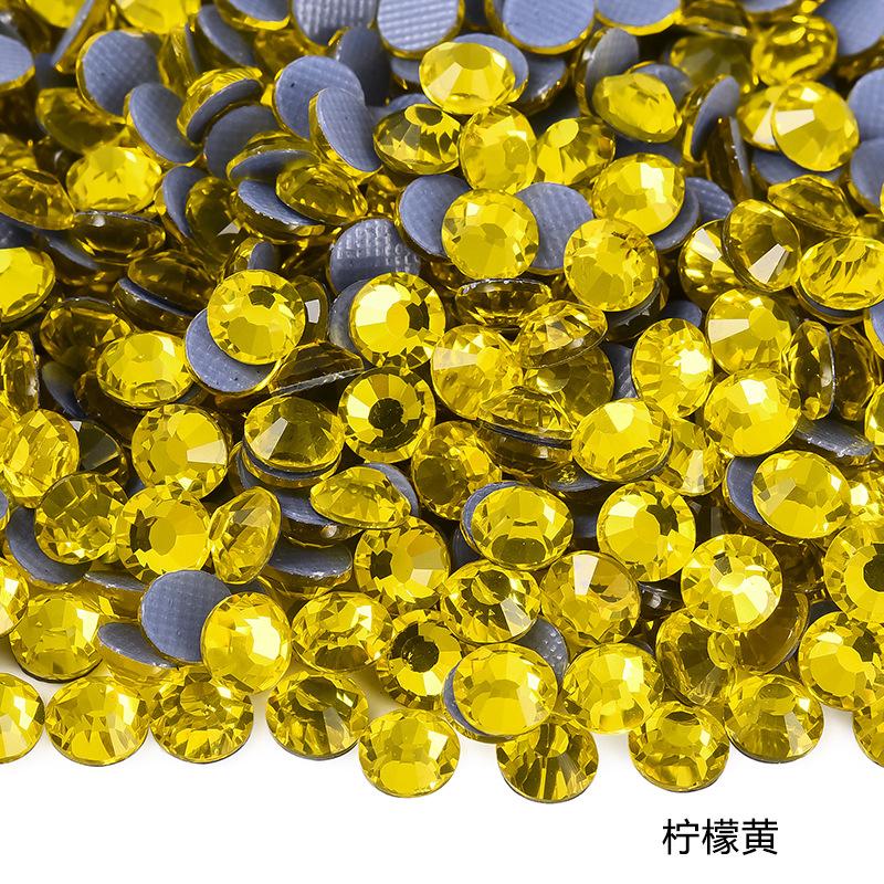Imitation Austrian Hot Diamond Manicure Glass Flat Bottom Drill Adhesive Rhinestone Diy Clothing Accessories Hot Melt Adhesive Bottom Drill