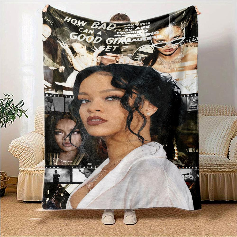 Rihanna Blanket, High quality Comfortable for All Seasons, Home Decor, Warmth and Comfort