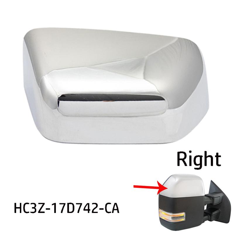 Car Right Side RearView Mirror Cover Cap FOR Ford Super Duty F250 F350 17-22 Chrome Mirror Cover Cap HC3Z-17D742-CA