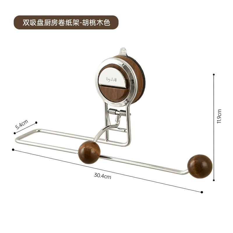 Suction Cup Kitchen Paper Towel Holder Stainless Steel Toilet Paper Holder Tissue Hanger Roll Holder for Bathroom Accessories