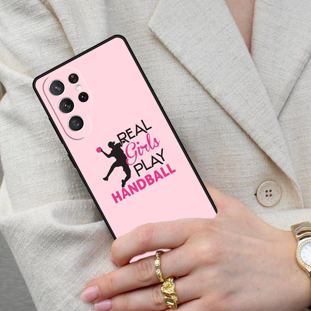 Funny Handball Quote SOFT Cell Phone Case for Samsung Galaxy S26 Ultra S25 S24 S23 S22 S21 S20 Note10 Cover