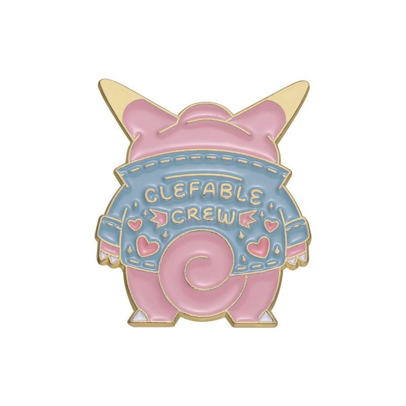 

Аниме Мультфильм Яркая Брошь С Игривым Дизайном Вида Сзади Животного Идеально Подходит Для Любителей Моды