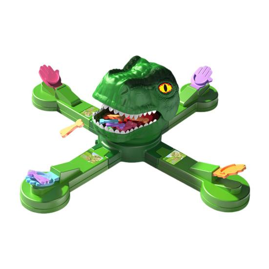 Electric Dinosaur Feeding Game Toy Movable Big Mouth Frog Food Launcher Multiplayer Competitive Animal Feeding Toy Toddlers Boys Girls