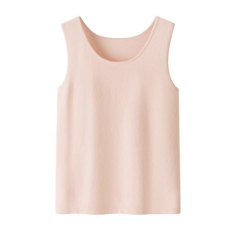 

Простая кашемировая майка без рукавов с U-образным вырезом - Женский теплый базовый слой для осени/зимы XL