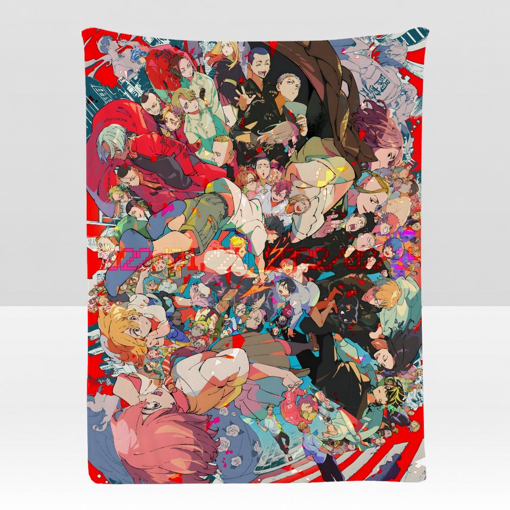 Anime TTokyo RRevengers Throw Soft Flannel Blanket for Bed Bedroom Sofa Picnic Throw Skinfriendly Breathable Gift Cover