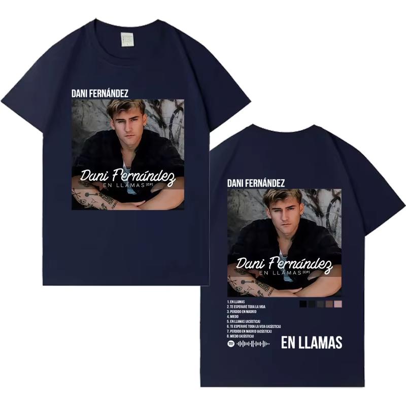 Rapper Dani Fernandez Fashion Album Cover 2026 Tshirt Unisex Women Tide Tshirts Crewneck Casual Y2K Cotton Tshirts Streetwear