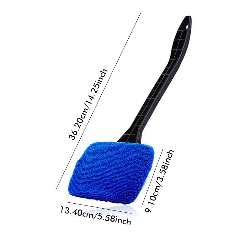 Sada kartáčů čističe oken do auta Nástroj na čištění čelního skla Uvnitř interiéru Stěrač zamlžování automobilového skla s dlouhou rukojetí Příslušenství