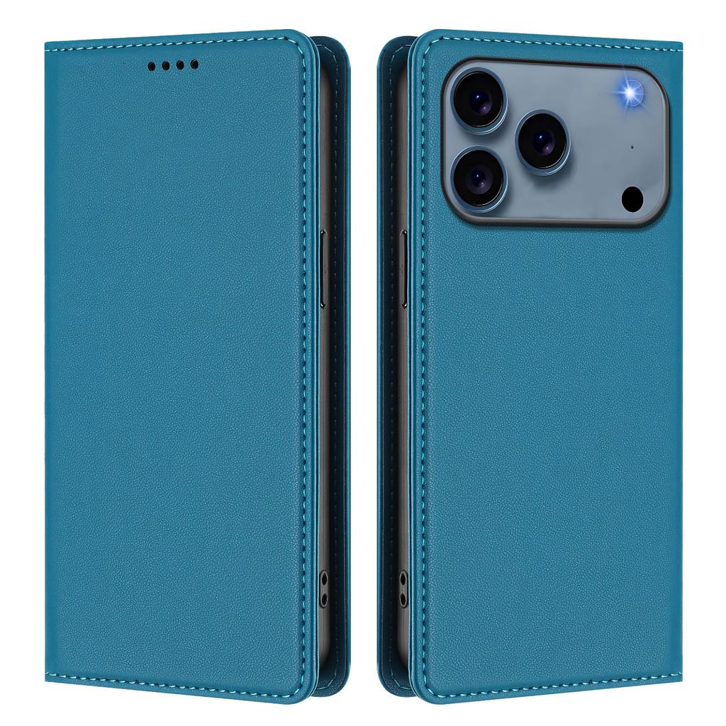 For iPhone 17 Pro Max Leather Wallet Case Magnetic Closure RFID Blocking Phone Cover