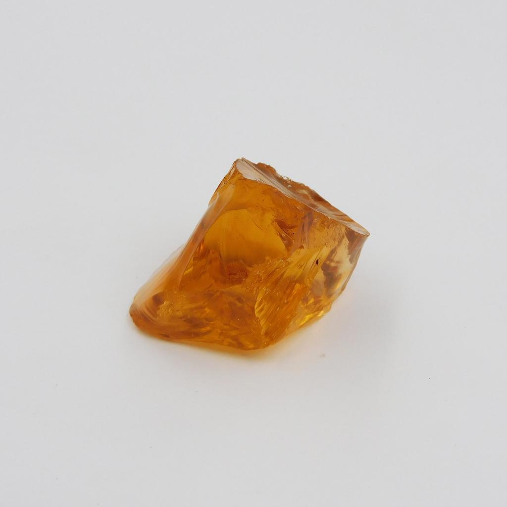 Natural Orange Topaz Loose Gemstone 85.65 Ct Brazilian Golden Rough for Lapidary and Gem Collections