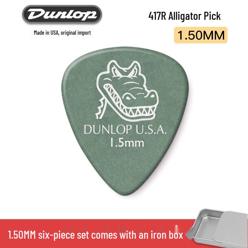 Dunlop 417 Alligator Electric Guitar Pick with Frosted, Non-Slip Texture for Fast Playing