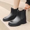 Japanese Women's 2025 Fashion Waterproof Rubber Rain Boots - Non-Slip Short Tube Style