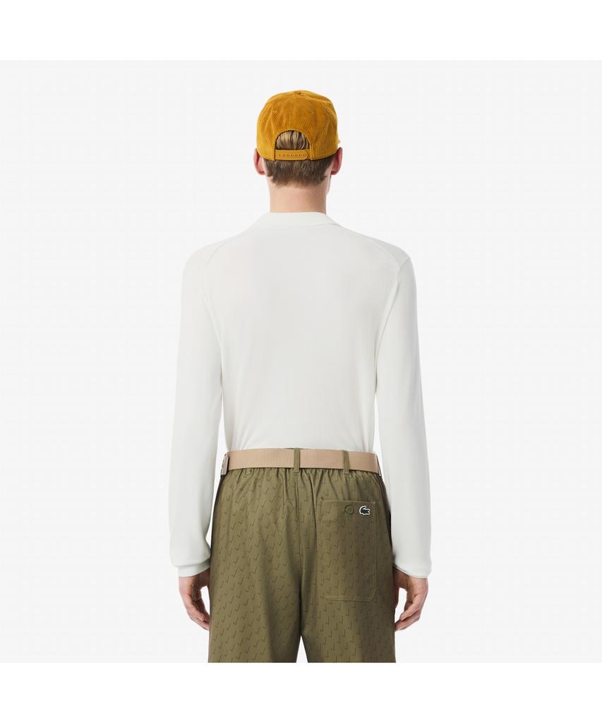 LACOSTE Men'S Basic Golf Long Sleeve Polo Sweater Ah4812-55N 70V