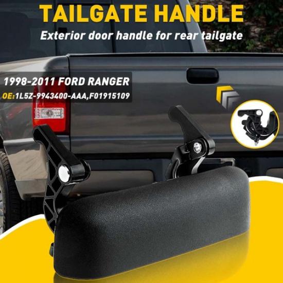 Handle Tailgate Gate Rear Tail Exterior Outside Fit Ford Textured Outer RANGER