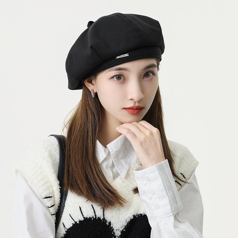 Beret, Japanese painter's hat, women's spring and autumn new style forward hat, retro and versatile, showing off small face