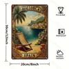 Vintage Mallorca Island Travel Poster Aluminum Wall Art Sign for Home Garden Garage Outdoor Bars Cafes Clubs Unique Holiday Gift
