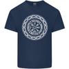 Simbolo Vichingo Vegvisir Bianco Palestra Unisex T-Shirt Leggera in Cotone