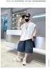 Children's clothing boys' summer sleeveless set 2026 new summer mid size children's sports vest summer style cool and fashionable
