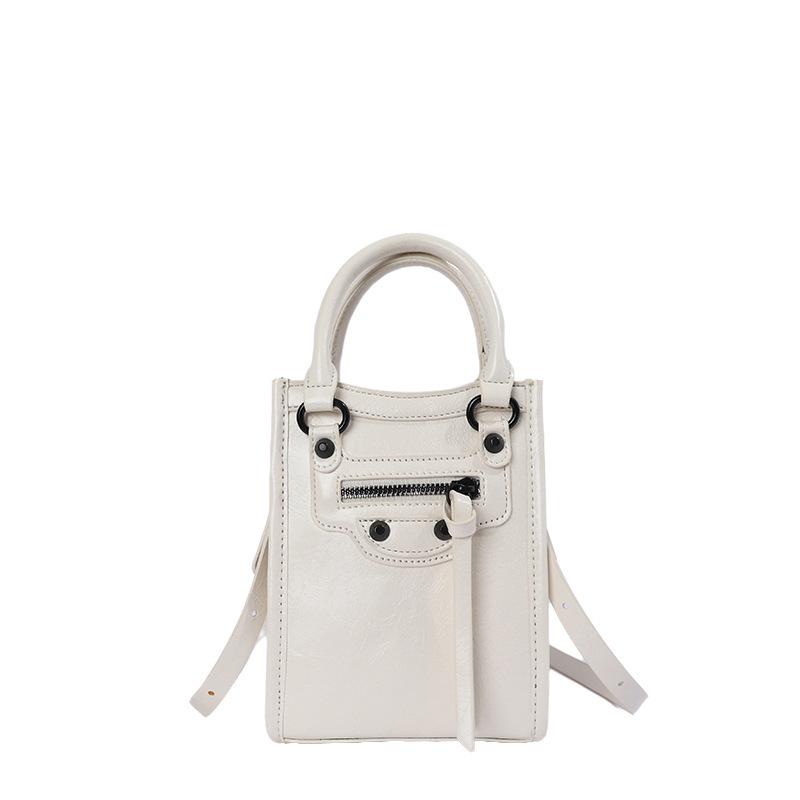 2026 Women's Trendy Rivet Motorcycle Crossbody Bag - High-Quality Textured Phone Handbag