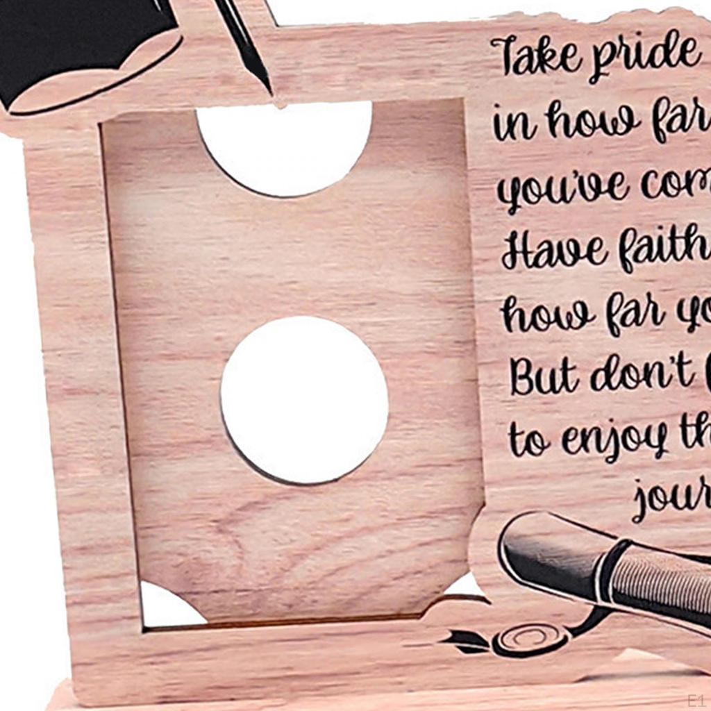 Ramka na zdjęcia Ozdoba na stół Rzemiosło Sztuka na biurko Prezent z okazji ukończenia szkoły Wewnętrzny wyświetlacz obrazu Drewniany