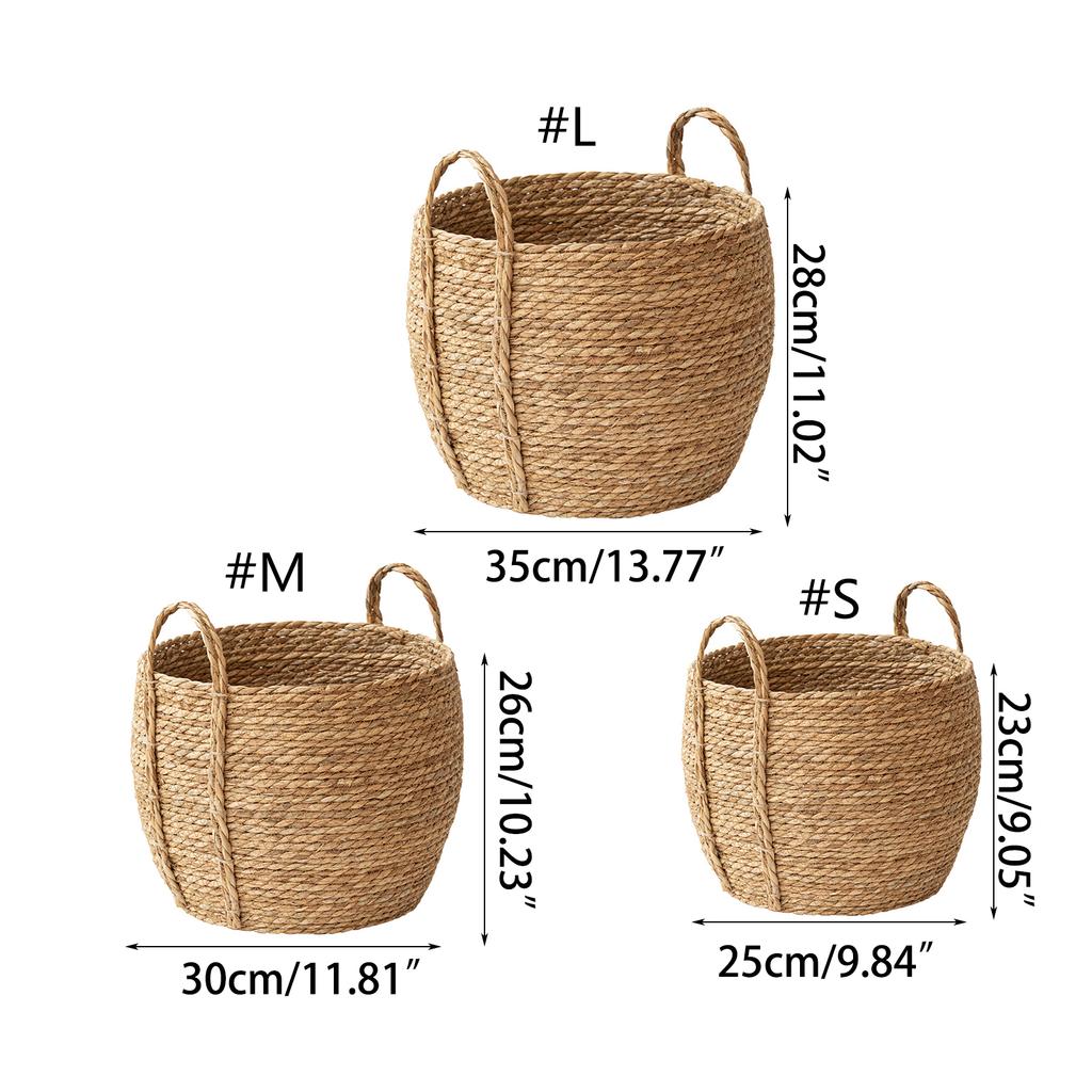 Handgewebtes Aufbewahrungsregal Blumenkörbe Pflanztopf Sukkulenten Organizer für Zuhause Balkone Wohnzimmer Dekoration Landschaft