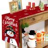 Christmas Table Runner Merry Christmas Decorations for Home 2026 Cristmas Table Flag Cover Navidad Noel Gift New Year Tablecloth