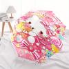 Hello Kitty,Teddy Bear Automatic Umbrella-Foldable, Durable 8-Bone Design, Compact and Stylish, Great for Camping, Halloween, Christmas, Mot