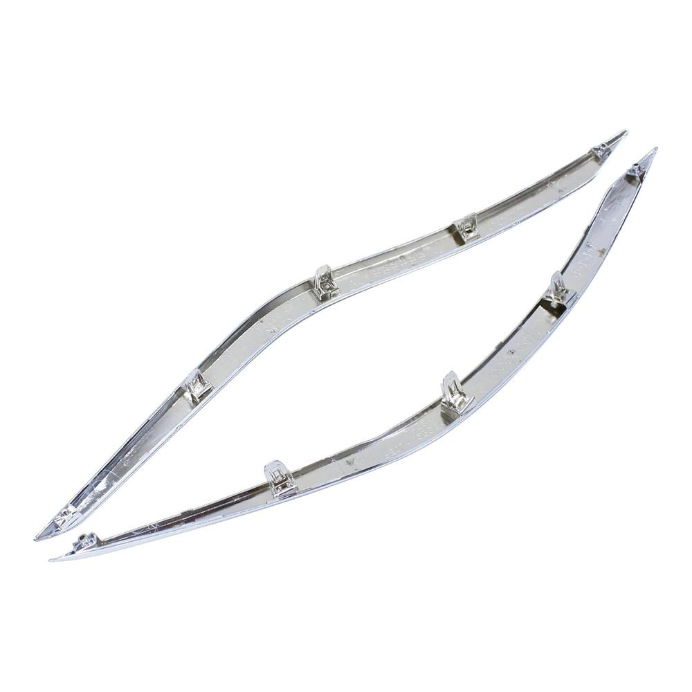 Bumper Trim Set Front Left And Right Lower Chrome For Nissan Murano 2015-18