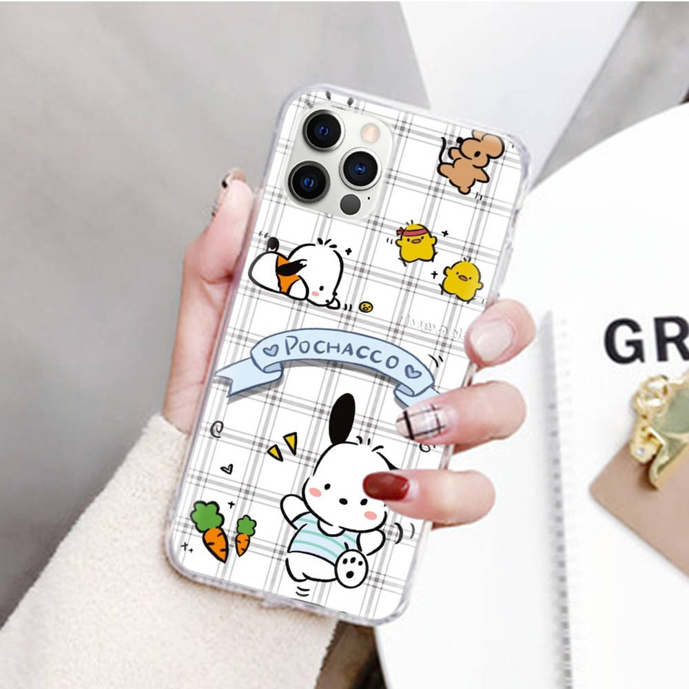 

JZ26 мультфильм Pochacco прозрачный чехол для Samsung A04 A14 A23 M33 M53 Realme 10 9 C35 C55 VIVO Y02 X80 Infinix Hot 30 Note 11 Tecno Spark 8P Pro VIVO Y15 ирис