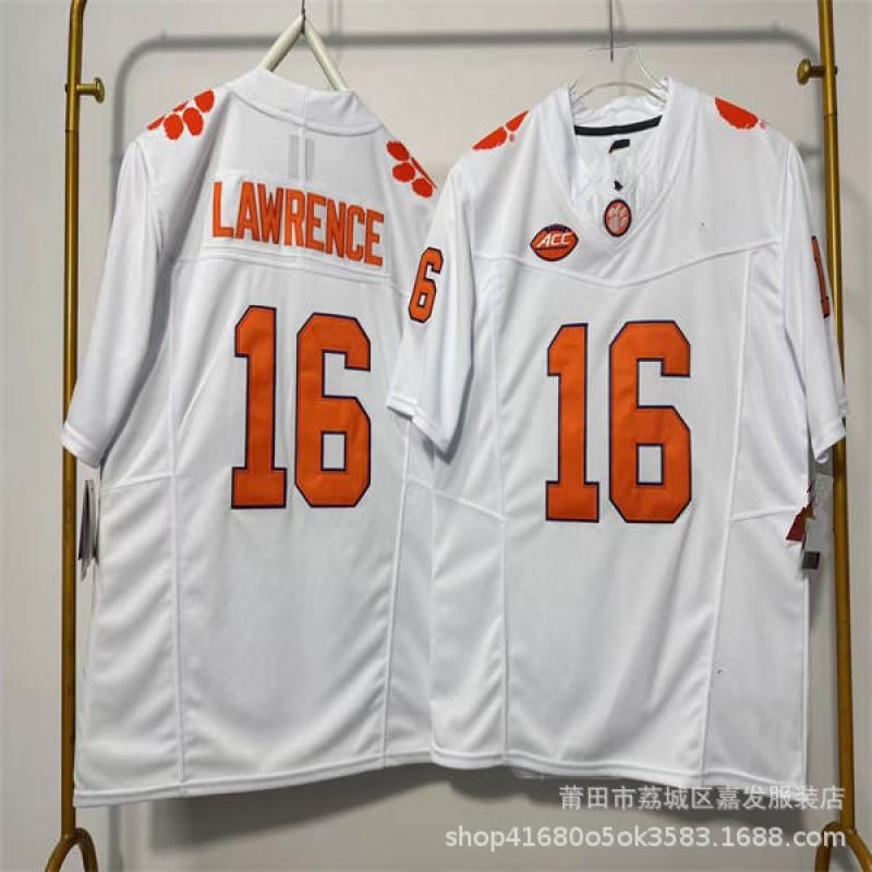 Clemson Tigers College Football Jersey Cotton Embroidered NCAA Team Apparel Men