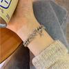 Women Exaggerated Fashion Personality Rhinestone Butterfly Cross Bracelet Hand Jewelry