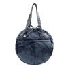 Runde Jeans-Tasche mit Schleife für Damen Streetwear Mode Große Kapazität Lässige Geldbörse