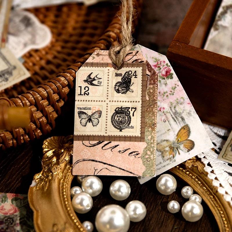 Journamm 45 buc/pachet Pachet de autocolante Srapbook Materiale vintage Decor Junk Journal DIY Album foto Colaj Jurnal Autocolant Papetarie