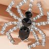 Halloween Jewelry Black Cubic Rhinestones Dangle Spiders Earrings For Women Girl