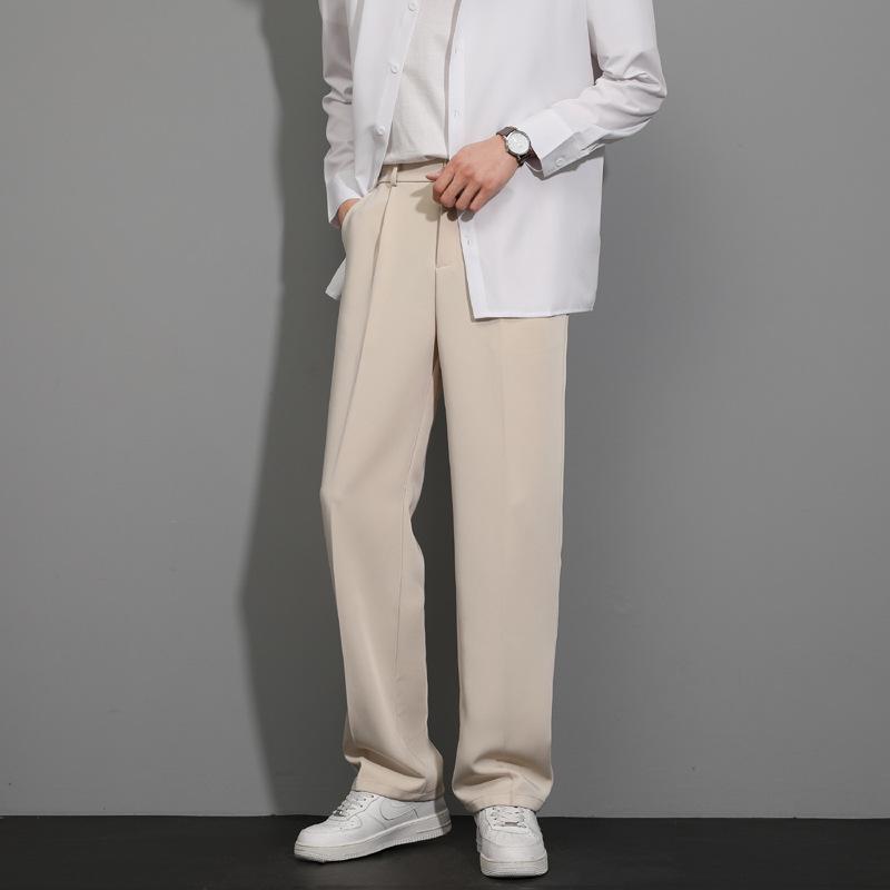 

Мужские черные брюки зауженного кроя в стиле business casual на весну, лето и осень 2025 4XL абрикосовый