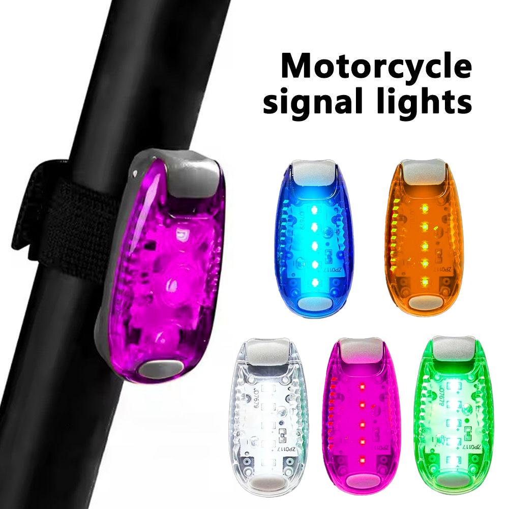 3 szt. Mini lampka tylna LED do motocykla, zewnętrzna, do jazdy nocnej, wodoodporna, lampka na ramię, klips tylny, lampka na kask, lampka ostrzegawcza nocna, lampka na plecak