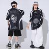 Korean Hip-Hop Quick-Dry Dance T-Shirt and Pants Set for Boys and Girls
