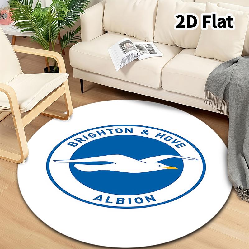 Brighton Round Area Rug Carpet Rug For Living Room Bedroom Sofa Playroom Decor Nonslip Floor Mat
