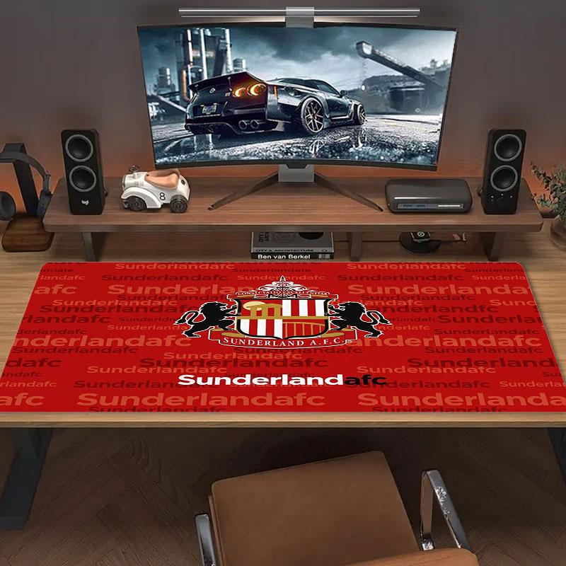 Sunderland Association Football Club Logo Large Size Mouse Pad Large Gaming Table Cushion Non-slip Laptop Tablet Big Mousepad XXL Mat Mini PC Playmat 