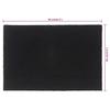 Black Doormat 60 x 90 cm Coir Fiber Tufted