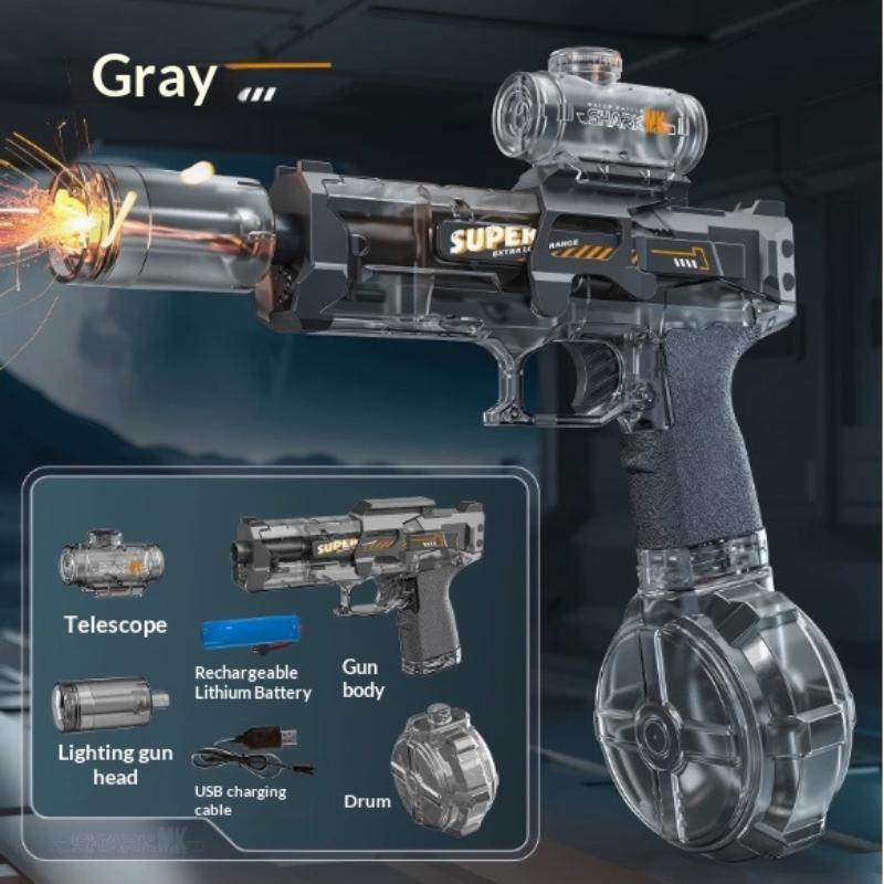 Buy1Take1 Electric Water Gun Toy Flame Effect High-Pressure Rapid-Fire Large Capacity Christmas Gift