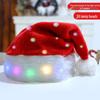 Festive Light-Up Santa Hat for Adults & Kids: Plush, Warm, and Colorful