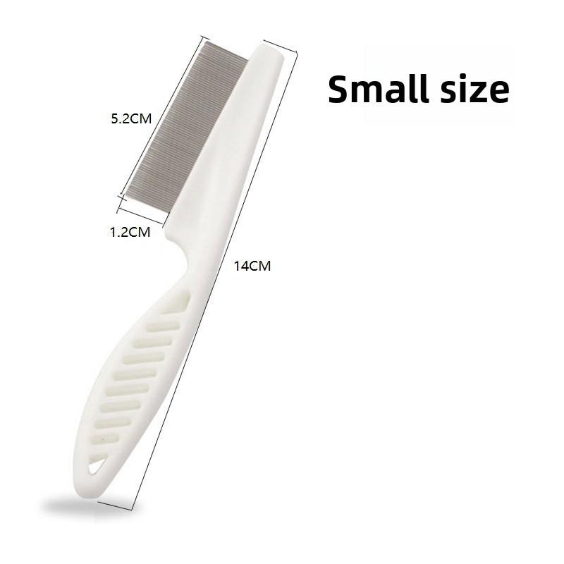 

Pet Flea Removal Comb, Dog and Cat Comb, Flea Comb, Grooming Comb, Depilation Pet Comb, Pet Close-toothed Depilation Comb Small 14cm белый