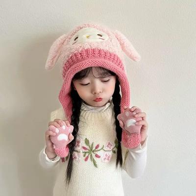 Winter Babyhut warm für Jungen und Mädchen Glatzhut süß super süß Cartoon Kinder Plüsch Ohrenmütze